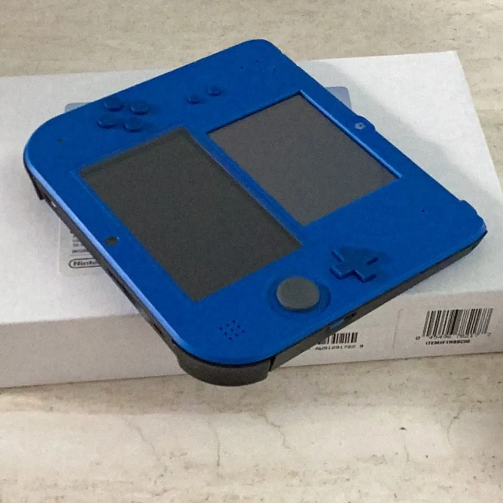 Nintendo 2DS Console Nintendo Factory Refurbished Blue & Black Handheld In Box